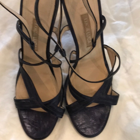 Designer Vintage Luca Luca Strappy Sandal $675 - Picture 8 of 16